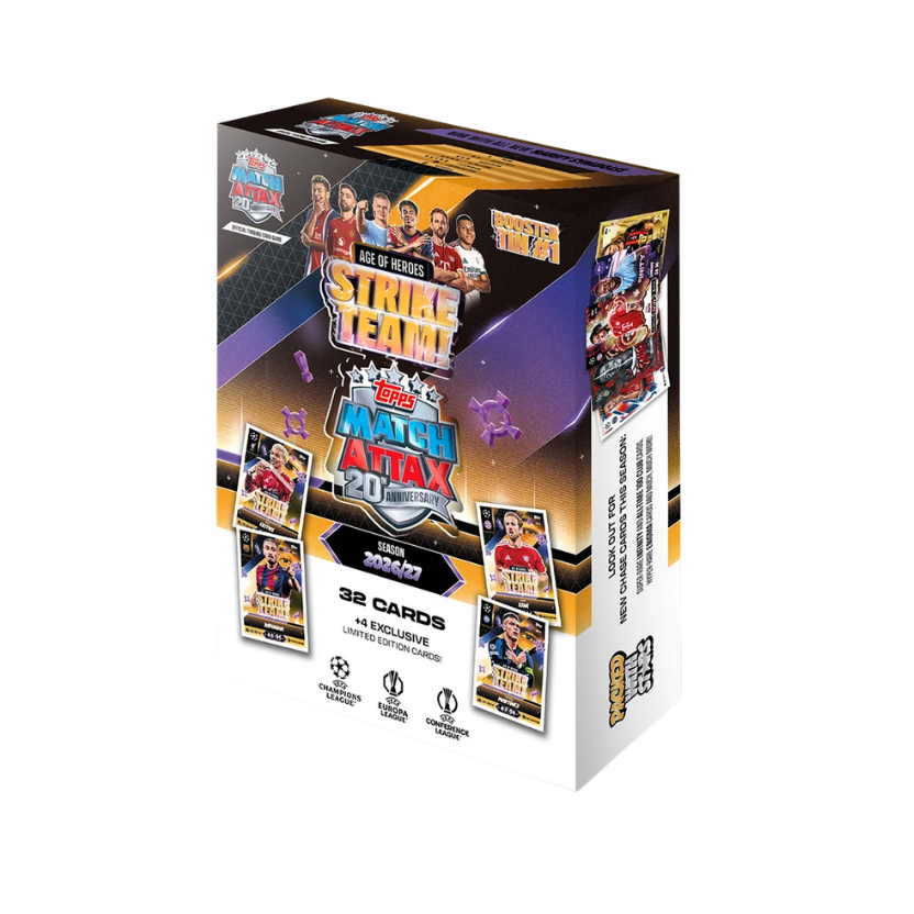 Topps Match Attax 2026/27 20th Anniversary Booster Tin - Strike Team