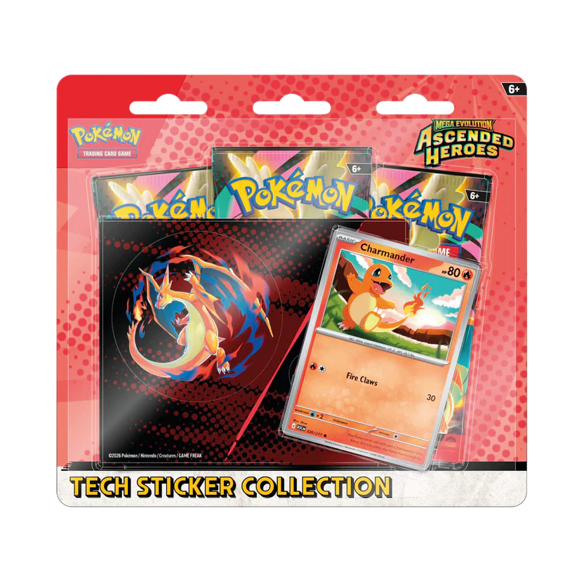 Pokémon Ascended Heroes Tech Sticker Charmander