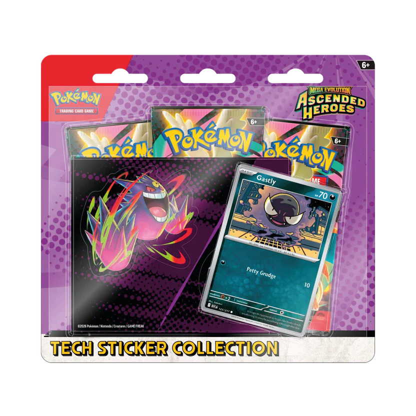 Pokémon Ascended Heroes Tech Sticker Gastly
