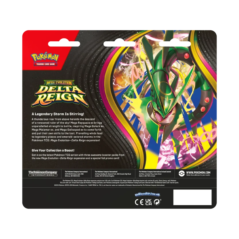 Pokémon Delta Reign 3 Pack Blister Seel