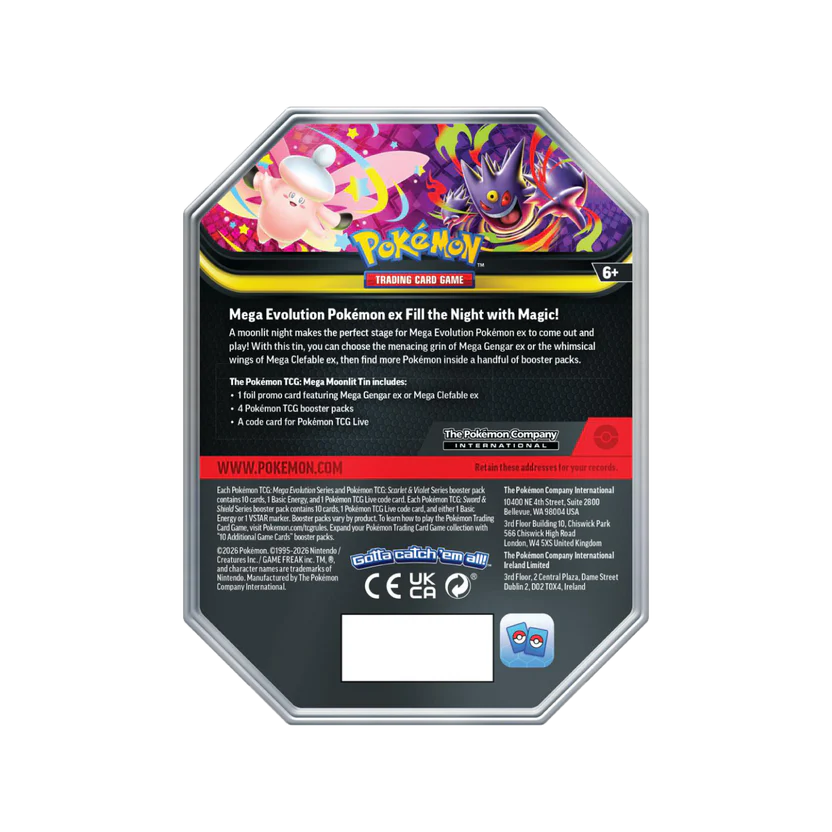 Pokémon Mega Clefable ex Tin