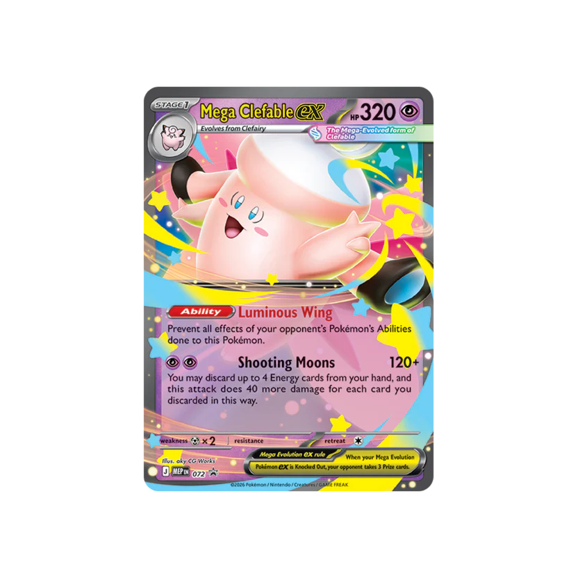 Pokémon Mega Clefable ex Tin
