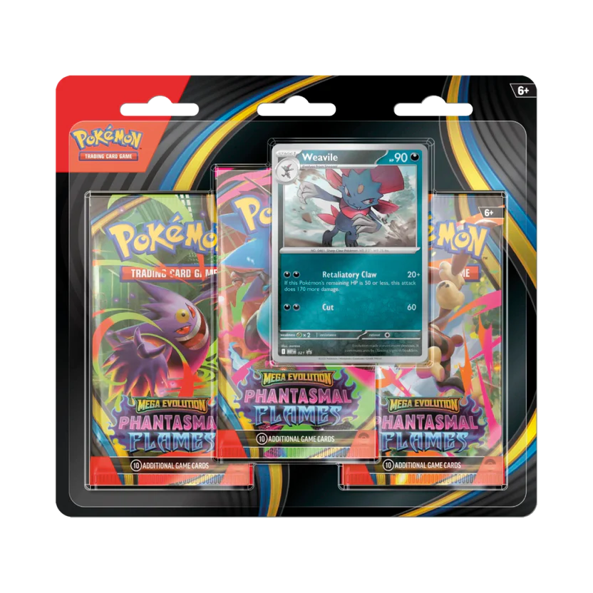 Pokémon Phantasmal Flames 3 Pack Blister Weavile