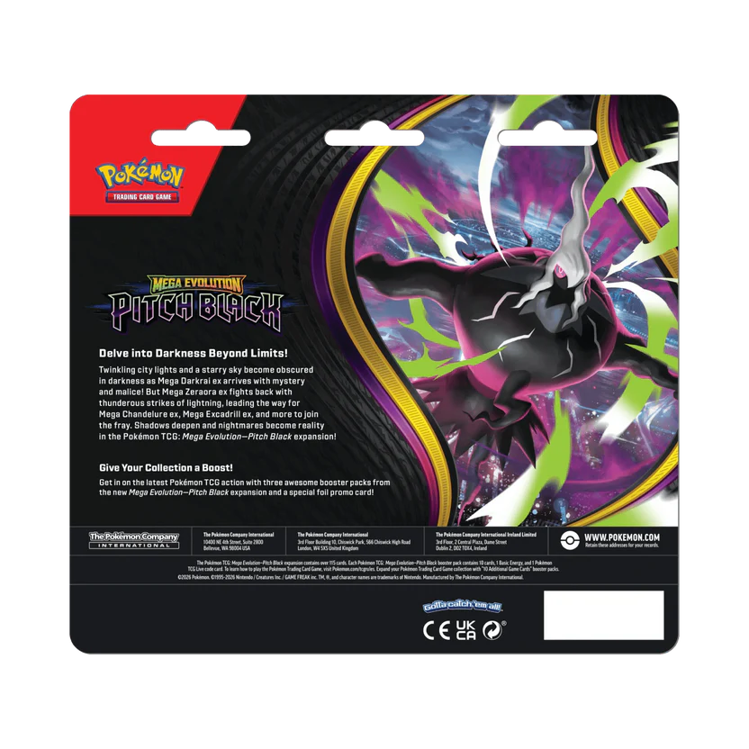 Pokémon Pitch Black 3 Pack Blister Binacle