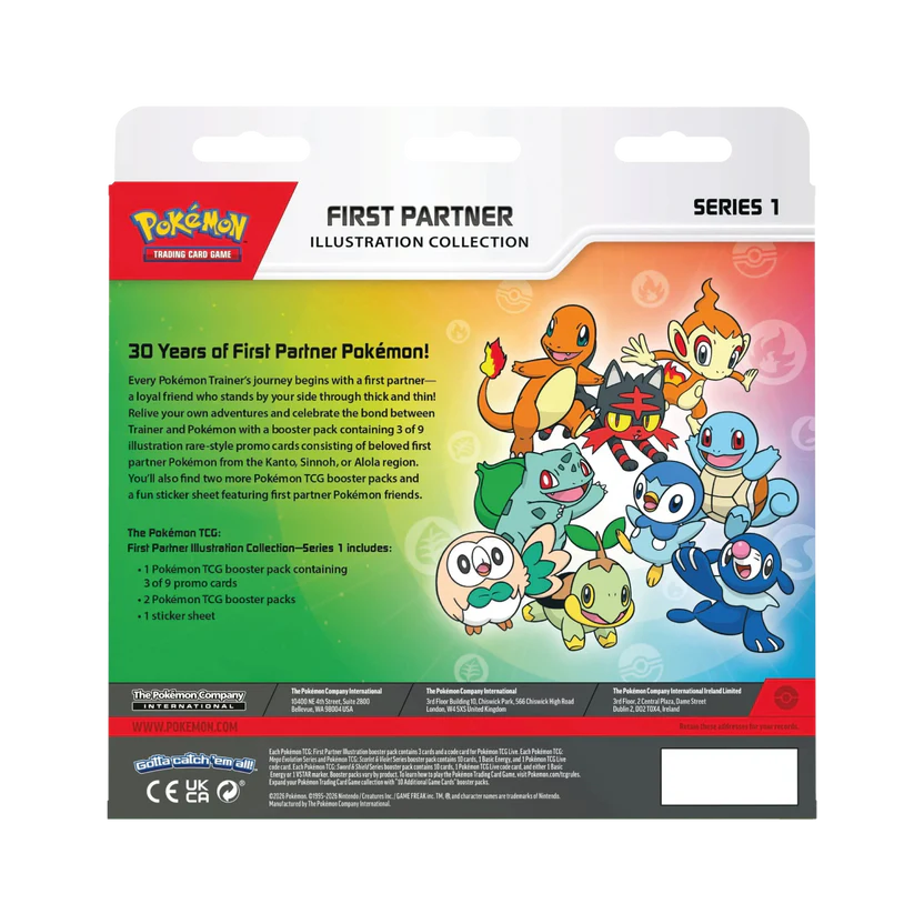 First Partner Logo Pokémon First Partner Illustration Collection Series 1 – Geek Haven