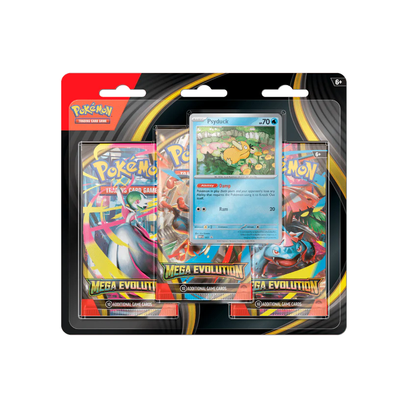 Pokémon Mega Evolution 3 Pack Blister Psyduck