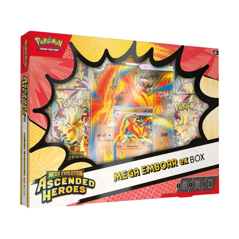 Pokémon Ascended Heroes Mega Emboar ex Box