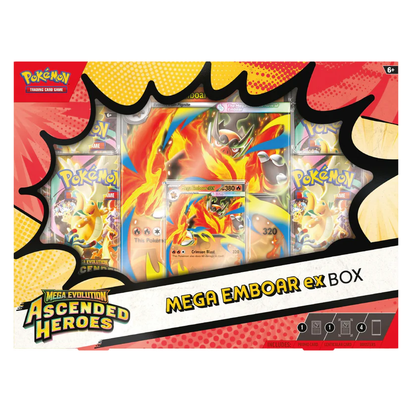 Pokémon Ascended Heroes Mega Emboar ex Box