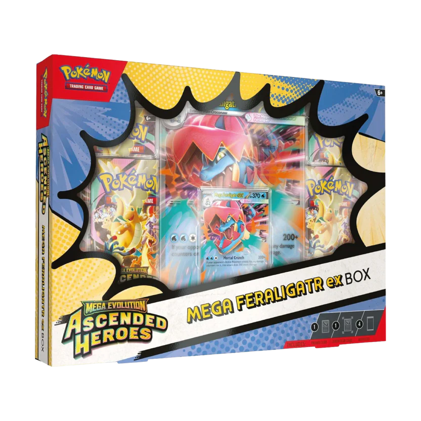 Pokémon Ascended Heroes Mega Feraligatr ex Box