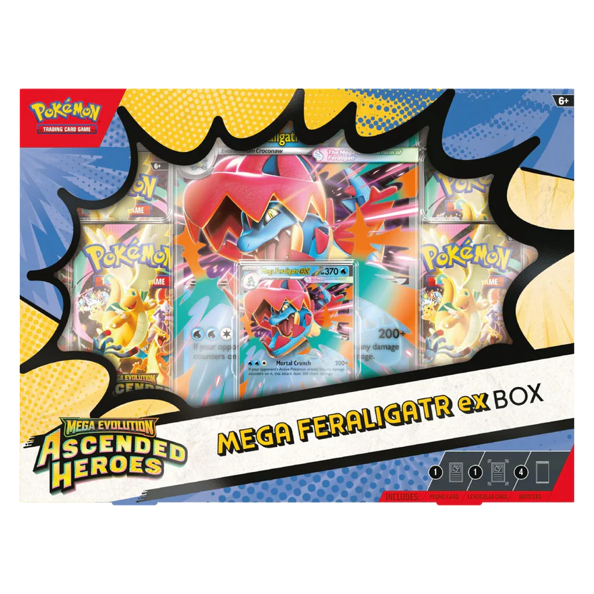 Pokémon Ascended Heroes Mega Feraligatr ex Box