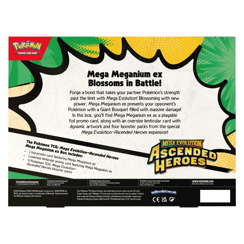 Pokémon Ascended Heroes Mega Meganium ex Box